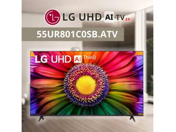 Smart TV LG - 55UR801C0SB.ATV - 4K UHD 55inch - UHD AI TV